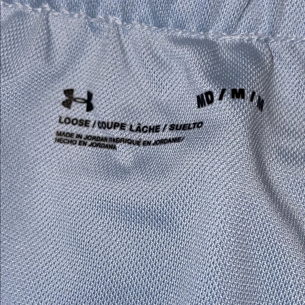 Under Armour Women's Medium Light Blue Running Athletic Loose Shorts
